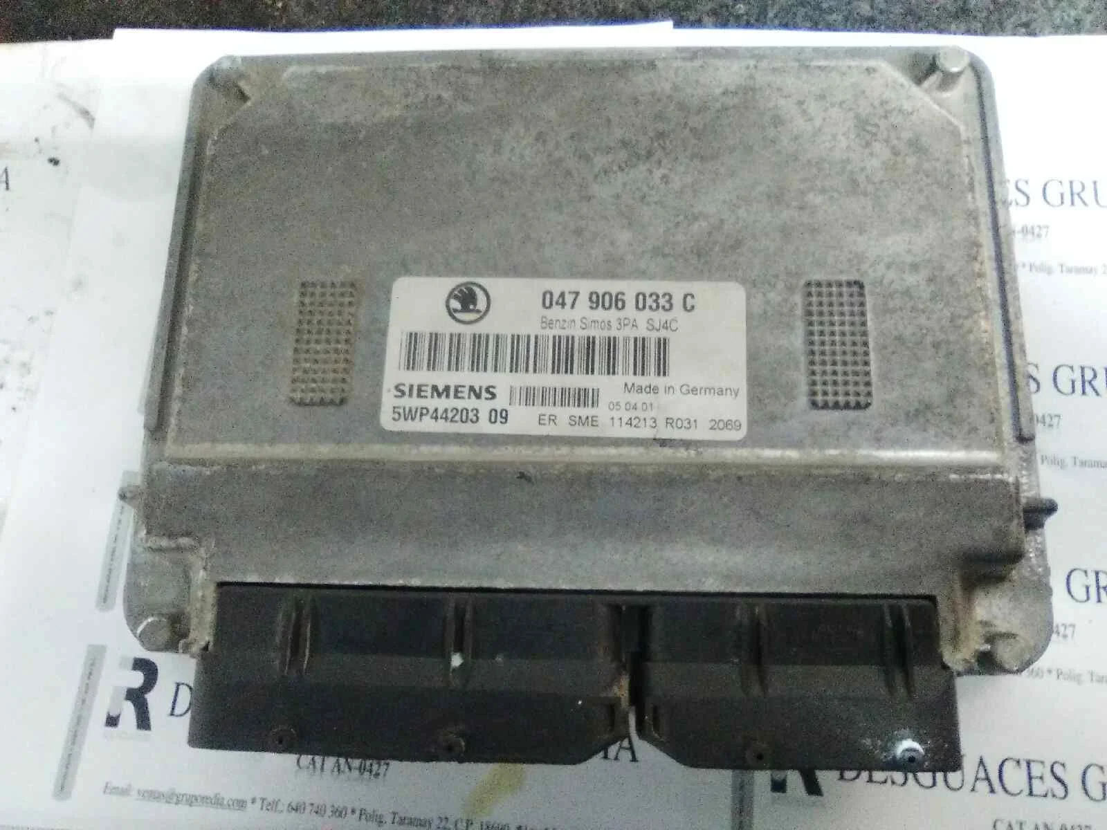 Foto de CENTRALITA MOTOR UCE SKODA FABIA (6Y2/6Y3) referencia 047906033C
