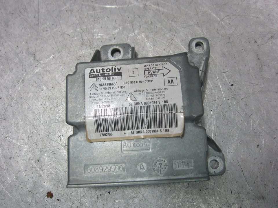 Foto de CENTRALITA AIRBAG CITROEN XSARA BERLINA 1.6 16V CAT (NFU / TU5JP4) (109 CV / 80 KW) referencia 9665396680