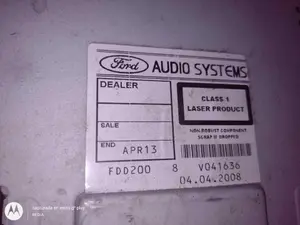 Foto de SISTEMA AUDIO / RADIO CD FORD FOCUS II '0 II (1.6 (90 CV / 66 KW) diesel) referencia 8M5T18C815AB foto 4