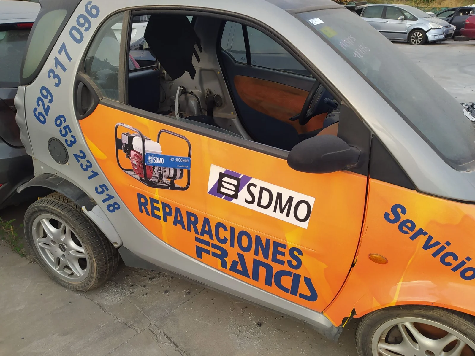 Foto de MANETA EXTERIOR DELANTERA DERECHA SMART CITY-COUPE 0.6 Turbo CAT (54 CV / 40 KW) referencia 0000541V008000000