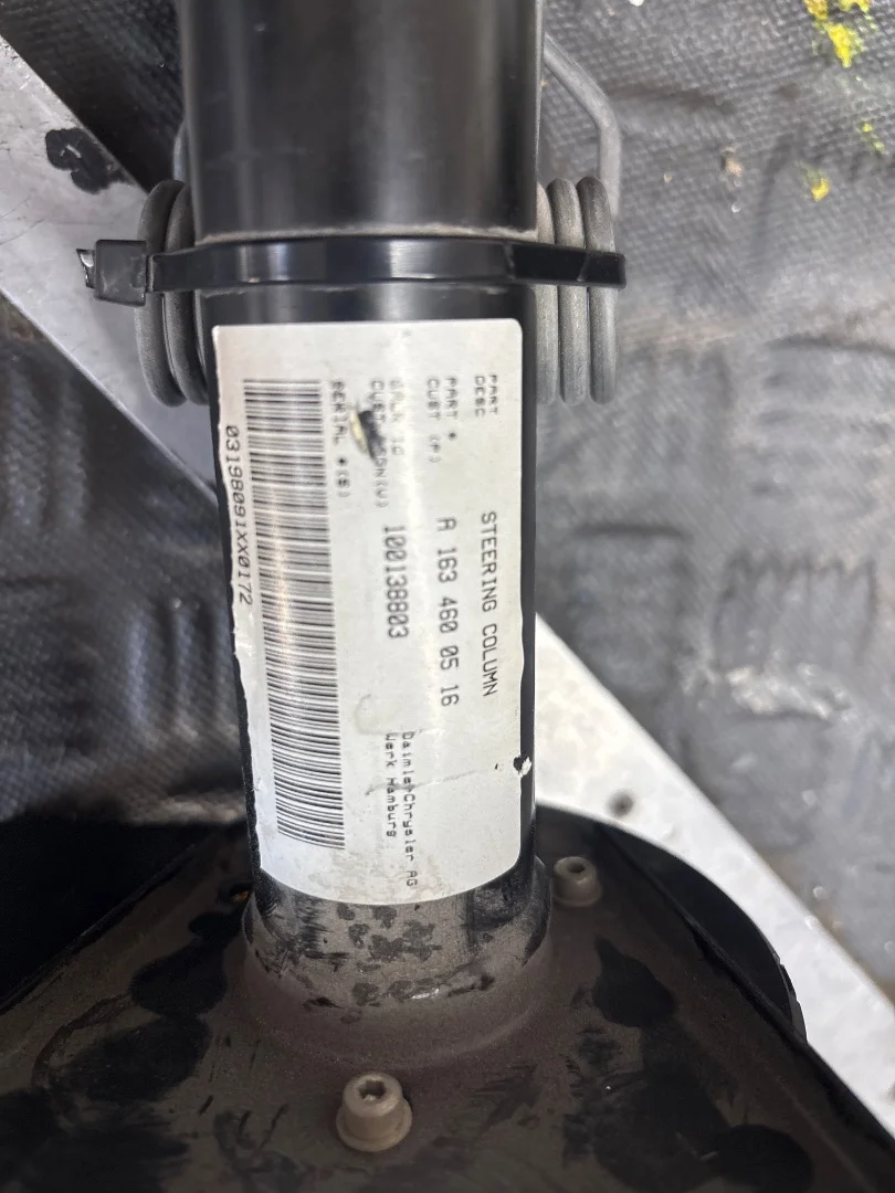 Foto de COLUMNA DIRECCION MERCEDES-BENZ CLASE ML (BM 163) 4.0 CDI 32V CAT (250 CV / 184 KW) referencia A1634600516